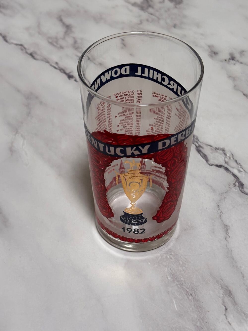 1982 Kentucky Derby Official 108 Churchill Downs Vintage Julep Glass Louisville